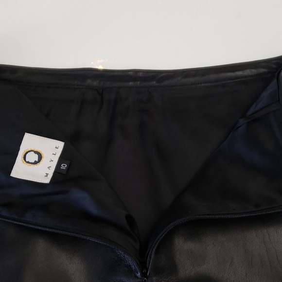 Mayle Genuine Couture leather skirt - Picture 5 of 8